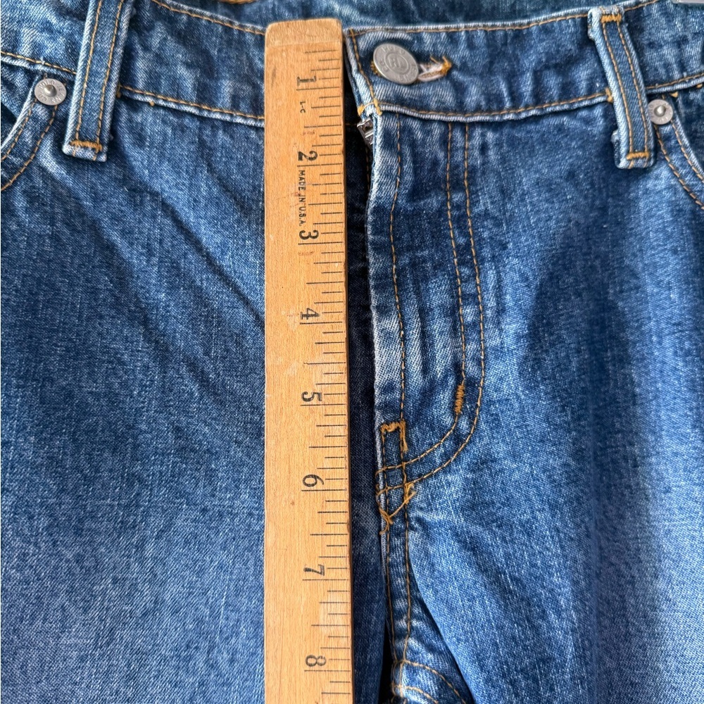 POLO Ralph Lauren Woman’s Hipster Flare Denim Blue Y2K Jeans - Picture 3 of 7